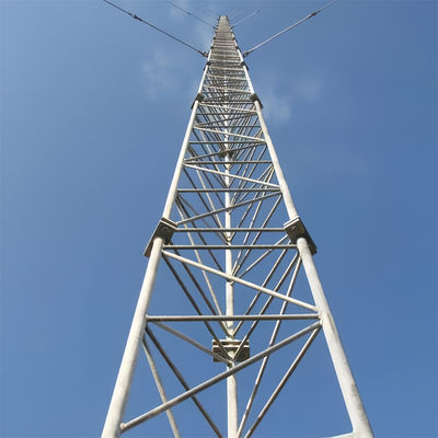 Tubulaire en acier Télécommunication Tour de fil galvanisé pour 5G 4G 3G Mast galvanisé