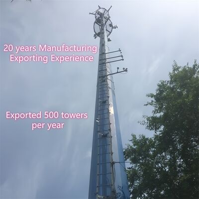 Réseau de téléphonie cellulaire en fer Wifi antenne 25m 40m hauteur