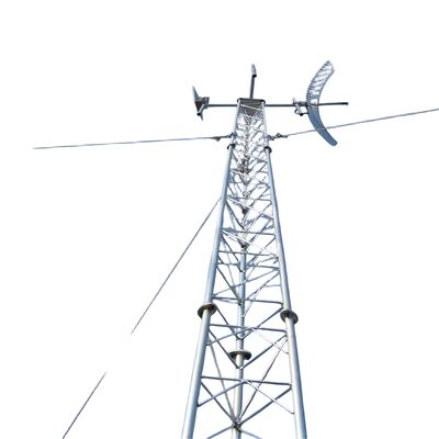 Tour de communication à micro-ondes tubulaire en acier 20- 80M 3 jambes