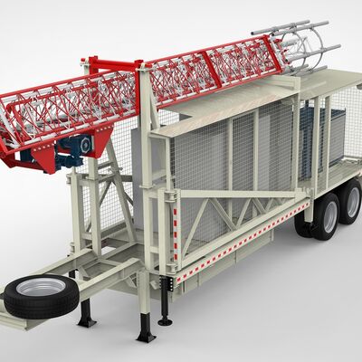 Tour télescopique polyvalente de 15 à 30 mètres de haut, adaptée aux travaux aériens et aux installations industrielles