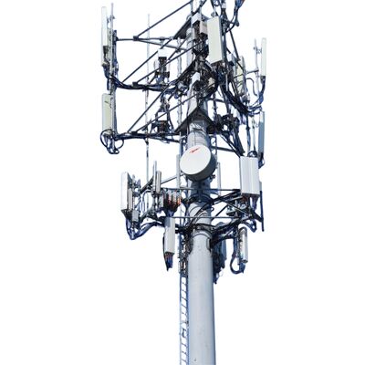 10 16 22M gain de place monopôle tubulaire galvanisé extérieur 5G 4G mât de communication compact à micro-ondes