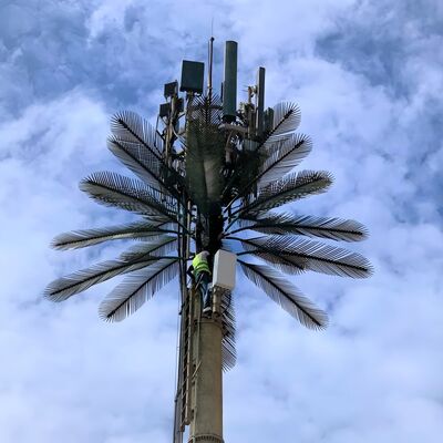 Tour Arbre Bionique structure artificielle conception en acier vitesse du vent jusqu'à 250 km/h avec options d'acier doux et à haute limite élastique