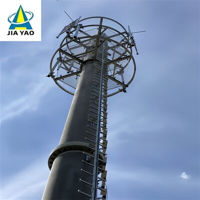 Tour de télécom monopôle galvanisée à chaud résistante aux vibrations de 24M
