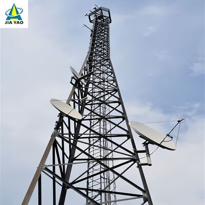 Tour à 3 pattes détachable galvanisée par immersion chaude de 50M rentable pour les télécoms de zone minière