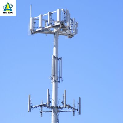 12 22 tour d'antenne unipolaire de conception élégante de 32 mètres pour le déploiement de télécom de parc d'affaires