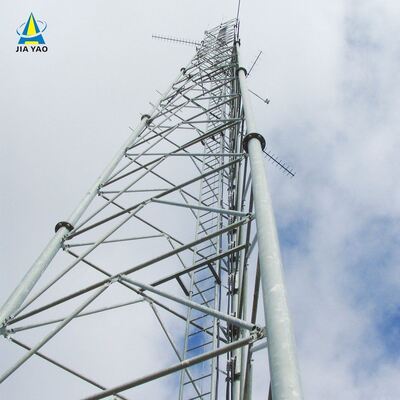 vibration de 46m 58m 68m 76Meter amortissant la tour de télécom de 3 tubes pour la place de gare routière