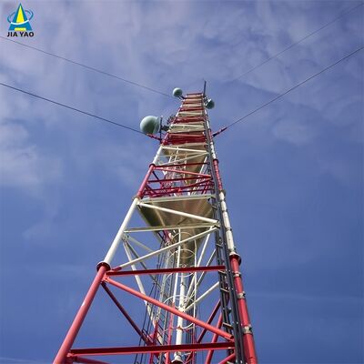 tour de fil haubanée réglable de tension de 48 50 60M pour la couverture de signal de pâturage de prairie