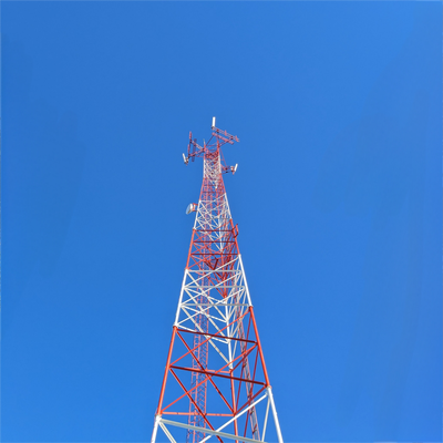 48 50 60M Amortissement des vibrations de tour de télécom à 3 tubes galvanisés à chaud pour la station de communication