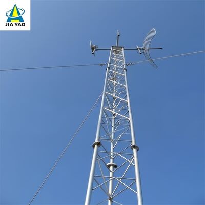 Tour haubanée rentable de 42M pour la couverture rurale du signal de diffusion