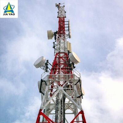 Tour de communication en acier angulaire à 4 pattes de qualité sismique, mât en treillis standard ANSI/TIA-222 pour l'installation d'antenne radio TV