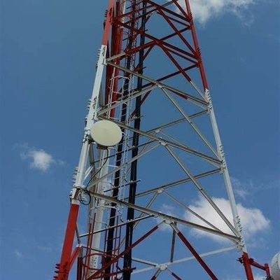Radio triangulaire haute résolution télécommunications 3 jambes Tubular Steel Tower 40M/S