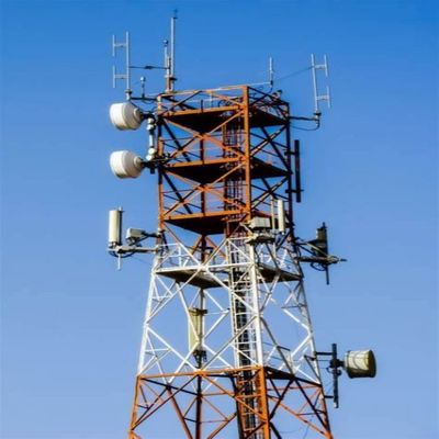 4 jambes d'acier à angle de fer auto-supportant la tour de réseau de télécommunications et Internet fournisseur de services Internet antenne sans fil 5G