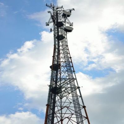 10 - 60M Tour en acier tubulaire galvanisé Signal Wifi Bts Télévisions 3 jambes Tour en acier tubulaire