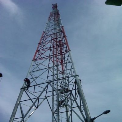 10 - 60M Tour en acier tubulaire galvanisé Signal Wifi Bts Télévisions 3 jambes Tour en acier tubulaire