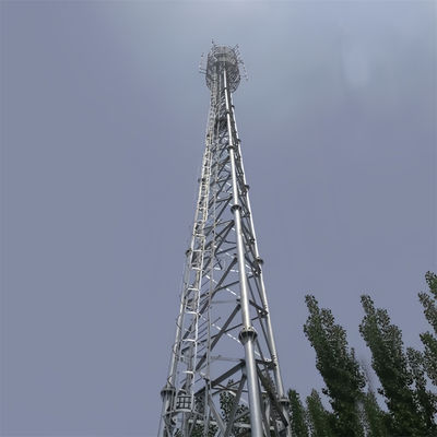 Tour d'acier tubulaire à 3 pattes Réseau mobile 4G 5G Signal Tour de transmission radio