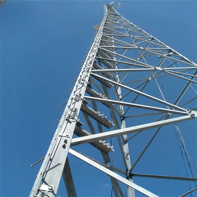 Dessin professionnel Tour d'antenne triangulaire Matériau radome Télécommunications Tour en acier en treillis