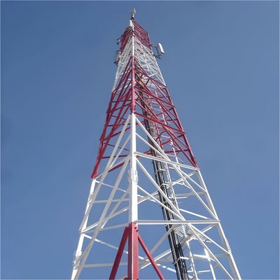 Tour de télécommunications de 40 mètres, tour de tubes en acier angulaire à 3 pattes