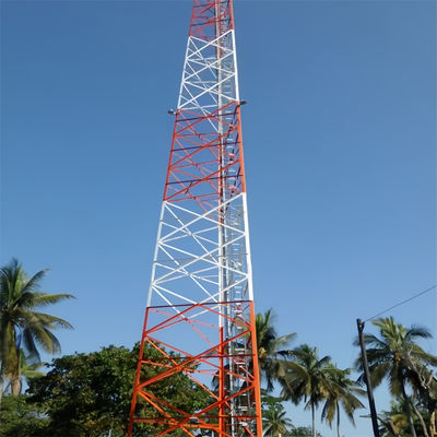 Tour de télécommunications de 40 mètres, tour de tubes en acier angulaire à 3 pattes