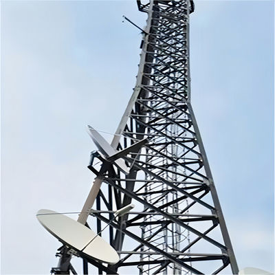 Q255B Q355B Q420B Conception 3 jambes tour d'acier angulaire tour de télécommunication