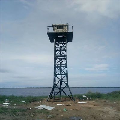 Tour d'observation plateforme en acier angulaire en treillis