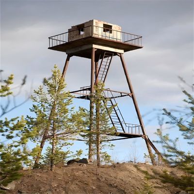 Tour d'observation plateforme en acier angulaire en treillis
