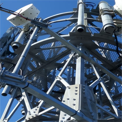 3 jambes 60 degrés télécommunication tour triangulaire en treillis autoportante communication angle tour en acier