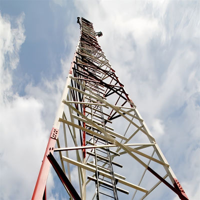 Radio triangulaire haute résolution télécommunications 3 jambes Tubular Steel Tower 40M/S