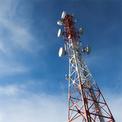 120m à chaud galvanisée Antenne en acier fabricant Réseau cellulaire en treillis 4 jambes Tour d'acier angulaire