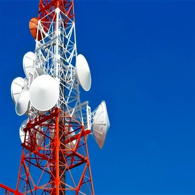 50 60 70 80 90 100 Mètre Angle Antenne en acier Tour de télécommunication galvanisée