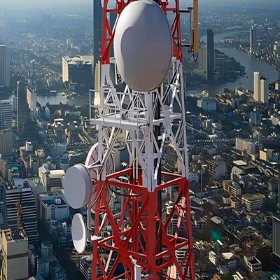 50 60 70 80 90 100 Mètre Angle Antenne en acier Tour de télécommunication galvanisée