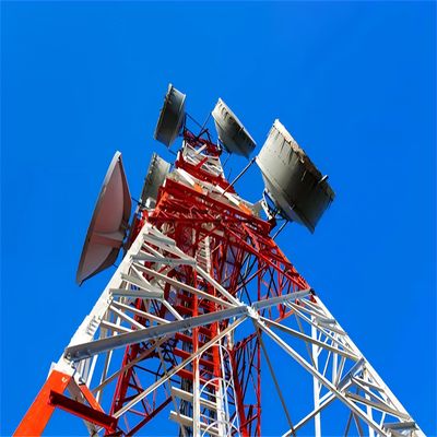 20m 40m 45m 50m Mast en acier à quatre pattes GSM Télécommunication cellulaire BTS antenne Tour de communication