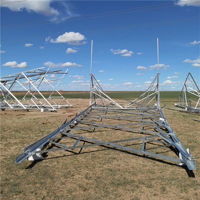 Tour en treillis d'acier Conicité Structure GSM Télécommunications 4 jambes Tour en acier angulaire