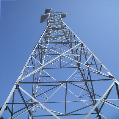 60m 4 jambes galvanisées Autonomie antenne tour Angle de diffusion Radio micro-ondes Tour de communication la plus haute