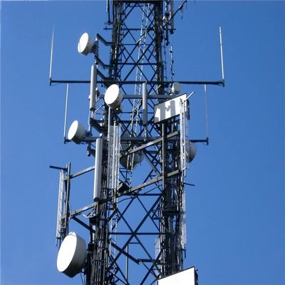 60m 4 jambes galvanisées Autonomie antenne tour Angle de diffusion Radio micro-ondes Tour de communication la plus haute