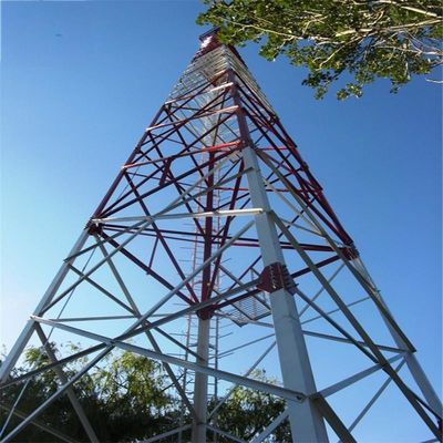 Gsm 60m Auto-support de la tour de la grille de la base de la jambe de la tour de l'antenne métallique de la radio à quatre pattes