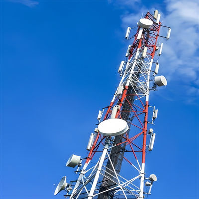 30m haut mât en acier grille télécommunication tubulaire en acier tour antenne tour