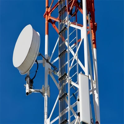 Télécom Antenne Réseau Wifi GSM Tour cellulaire à trois pattes Tubulaire Cellulaire Tour de communication micro-ondes