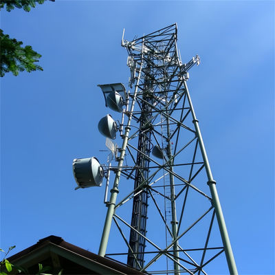 Tuyaux galvanisés à chaud Tuyaux tubulaires autoportants Tour d'antenne Structure de réseau Tour de transmission