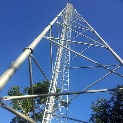 Télécom Triangulaire Tubulaire Autoportante Antenne Mast HDG 3 jambes Tour de grille en acier