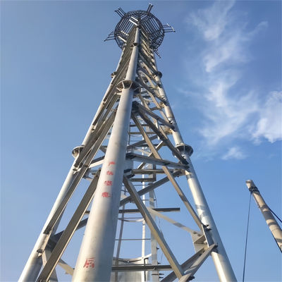 Télécom Triangulaire Tubulaire Autoportante Antenne Mast HDG 3 jambes Tour de grille en acier
