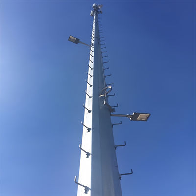 OEM monopole d'autoportance galvanisée antenne tour mât pour le tube de communication GSM 5G