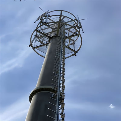 Communication radiodiffusion télécommunication monopole antenne tour ASTM A123/ ISO 1461