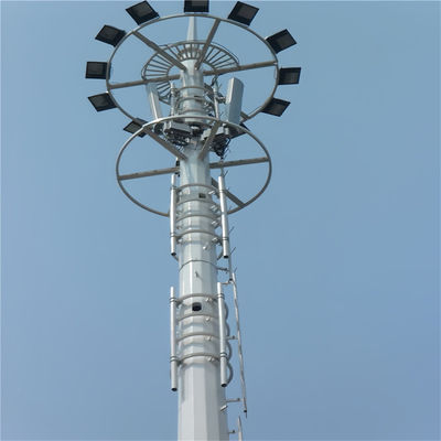 Communication radiodiffusion télécommunication monopole antenne tour ASTM A123/ ISO 1461