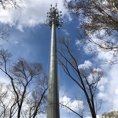 20 mètres 25 mètres 30 mètres antenne télécom Steel Monopole Tower Q345B / A572 Matériau