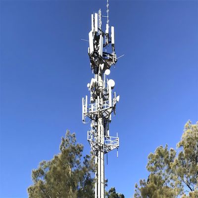 Plateforme de travail Wifi professionnelle sur mesure à longue portée, monopole auto-supportant à micro-ondes, antenne tournée