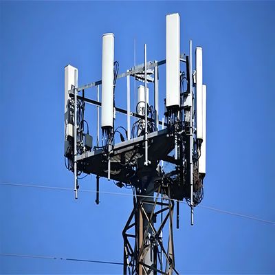 Plateforme de travail Wifi professionnelle sur mesure à longue portée, monopole auto-supportant à micro-ondes, antenne tournée