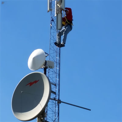 Entreprise de télécommunications autonome, petite entreprise, antenne cellulaire, pylône 5g, réseau de 20 pieds, plateforme, toit, tour.