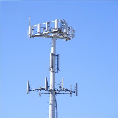 4G 5G cellule de signal pôle monopole tour galvanisée GSM antenne support monture