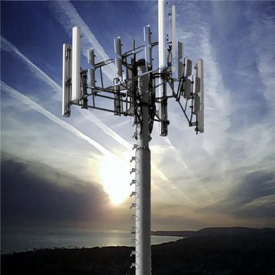 4G 5G cellule de signal pôle monopole tour galvanisée GSM antenne support monture