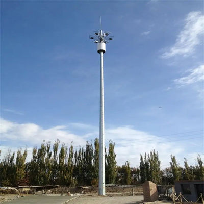 30m Monopole de télécommunications Tour d'antenne ASTM A123 Q345B/A572